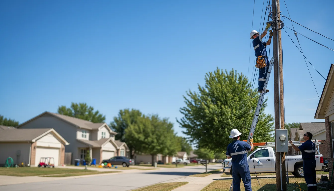 Residential electrician providing installation services in Dunn Center, ND